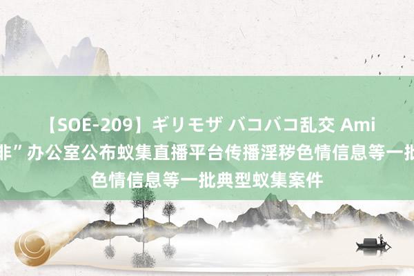 【SOE-209】ギリモザ バコバコ乱交 Ami 世界“扫黄打非”办公室公布蚁集直播平台传播淫秽色情信息等一批典型蚁集案件