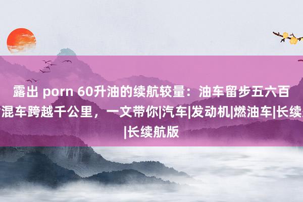 露出 porn 60升油的续航较量：油车留步五六百，插混车跨越千公里，一文带你|汽车|发动机|燃油车|长续航版