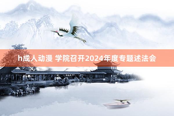 h成人动漫 学院召开2024年度专题述法会